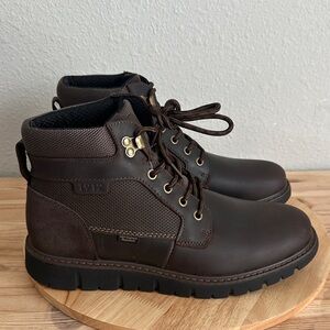 Nunn Bush Mens Karnak Moc Flat Heel Lace Up Boots new 8.5M